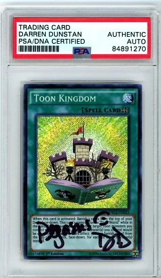PSA Signed Darren Dunstan Toon Kingdom DRL2-EN023 Dragons of Legend 2 1st Ed - Image 1 of 2
