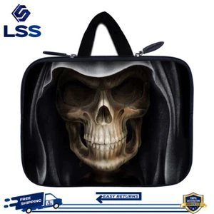 Funda Estuche Bolsa Libro Electrónico Tablet 6"-8" Apple iPad Mini Galaxy Nexus Kindle Calavera Arte - Imagen 1 de 3