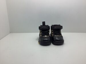 2004 Nike Air Jordan XIX SE Black Metallic Gold Size 2C Rare Vintage Baby Shoes