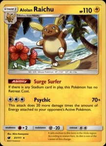 2x (SM04-031TD) (sin lámina) Alolan Raichu Pokemon SM tarjeta de invasión carmesí # 31TD - Imagen 1 de 1