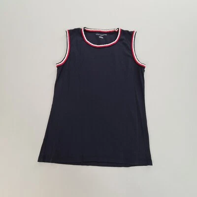 Camisa Tommy Hilfiger Niñas Pequeña Azul Camiseta sin Mangas Informal Sin Mangas Cómoda Adolescentes Foto 1 de 4