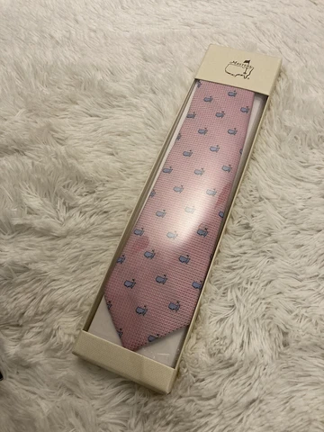 2021 Masters PINK FINE ITALIAN SILK NECK TIE from Augusta National Golf Club Cover