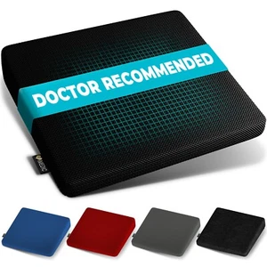 Office Chair Cushion Memory Foam Car Seat Height Booster Computer Desk Lumbar UK - Picture 1 of 48