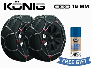 Cadenas de Nieve Konig 16MM 235/55R19 Grupo 250 XB16 SUV Furgonetas Homologado - Imagen 1 de 10