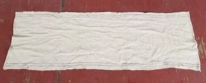 Antiker gestreifter Textil Leinen Stoff Läufer primitiv Landhaus 42 cm - Bild 1 von 7