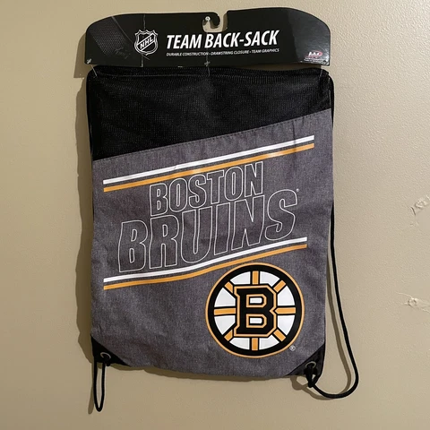 Boston Bruins Officially Licensed NHL Back Sack Tote Brand New Cover