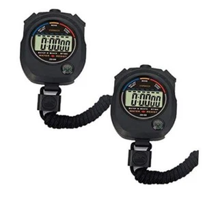 2 Pack Multi-Function Electronic Digital Sport Stopwatch Timer, Large 2pack - Picture 1 of 8