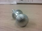 Prima Reeded Cabinet Knob on back plate Satin chrome 25mm SCP974 beehive