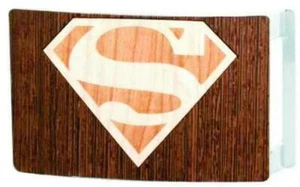 Hebilla de cinturón con licencia marquetería arce nogal DC Comics Superman SMJ - Imagen 1 de 1