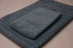 SONOMA Goods for Life Quick Dry Ribbed Towel - Two Piece Set - Dark Aqua - Picture 1 of 5