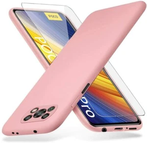 Coque Silicone TPU Rose + Verre Trempe Pour Poco X3 NFC / Poco X3 Pro Little Bo - Imagen 1 de 2