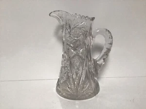 R54 Vintage Classic Antique American Brilliant Crystal Water Glass Pitcher - Picture 1 of 24