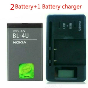 New For Nokia BL-4U 5250 5530 5730 6212 6600s 6600i 8800 Battery+Battery charger - Picture 1 of 9