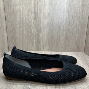 Lucky Brand Daneric Ballet Flats Womens 12M Washable Knit Casual Slip-On Black - Picture 1 of 11