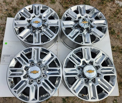 Llantas 20" Chevy 2500 HD 3500 DE FÁBRICA OEM LLANTAS HIGH COUNTRY PULIDAS 10 MILLAS Foto 1 de 4