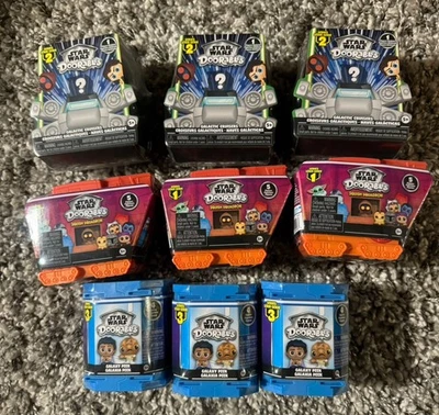 9 New Star Wars Doorables - 3 Squish Squadron, 3 Galaxy Cruiser, 3 Galaxy Peek - Image 1 of 4