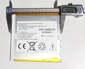 Batteria Archos 101B Oxygen AC101BOX GOC 2869141 1ICP3/69/141-2 7000Mah - Foto 1 di 1