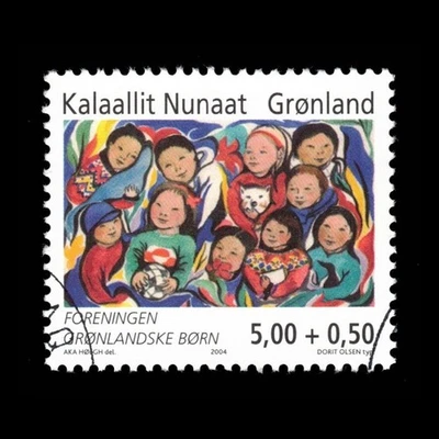 Groenlandia, Scott B29, niños, 2004, usado, 112444 Foto 1 de 2
