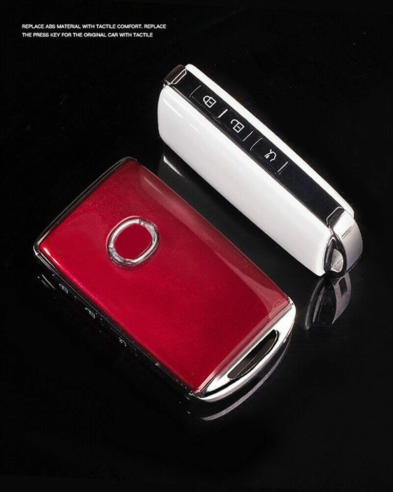 Fit For Mazda 3 CX-5 CX-30 Car Remote Key Fob Cover Case Holder Keychain Shell - Image 1 of 1