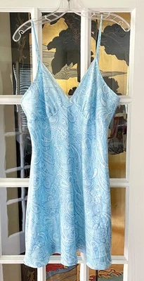 Adonna Womens Satin Paisley Chemise Slip Dress Nightie Romantic Lingerie SZ XL - Image 1 of 4