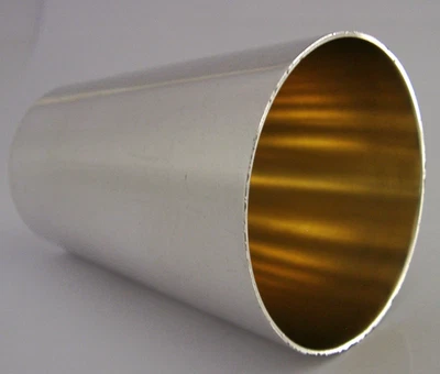 GOOD SIZE 800 SOLID SILVER BEAKER CUP GERMAN c1920 BARWARE 52g - Image 1 of 4