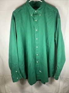 Ralph Lauren Hemd Herren XL Einfarbig Grün Lila Pony Langarm Button Down - Bild 1 von 6