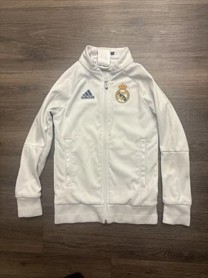 Chaqueta Himno Blanco Entrenamiento Real Madrid Adidas Talla Juvenil Extra Pequeña Foto 1 de 4