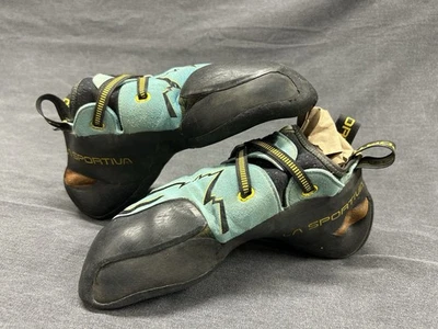 La Sportiva Climbing Shoes Mens  9.5 Blue Rock Caving Outdoors Sports Action P3 - Image 1 of 4