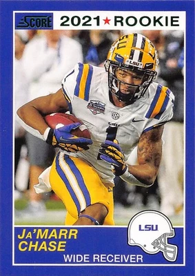 Ja'Marr Chase 2021 Panini Chronicles Draft Picks 62 LSU Tigers Football Card - Image 1 of 2
