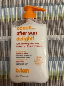 B.tan Ooooh After Sun Delight Lotion Aloe Vera Vitamin E Hyaluronic 16 oz New - Picture 1 of 2