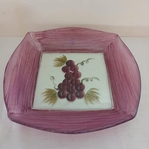 Mundgeblasene Kunst Akzent Glas Schmuck Schale von Image & Indulgence 10" groß - Bild 1 von 7
