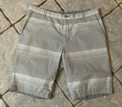 Шорты мужские Calvin Klein размер 34 100% хлопок серые и белые повседневные ретро - Изображение 1 из 3