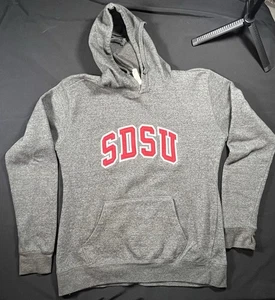Sudadera con Capucha Aztecas del Estado de San Diego Gris Rojo Ouray Talla Med NCAA Colegial - Imagen 1 de 8