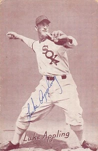 Luke Appling Signed Exhibit Postcard White Sox JSA COA  HOF⚾️ - Picture 1 of 1