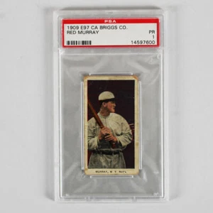 1909 E97 CA Briggs Co. Caramel Card Red Murray N.Y. Giants PSA 1 - Bild 1 von 2