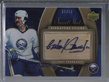 2006-07 Upper Deck Sweet Shot Signature Sticks /15 Gilbert Perreault Auto HOF