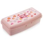 Lunchbox Brotdose Frhstcksdose fr Schler und Kinder rosa 21x9,5x5,5cm