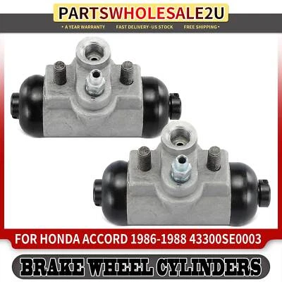 Cilindro de rueda de freno de tambor trasero izquierdo y derecho 2 piezas para Honda Accord 1986 1987 1988 Foto 1 de 4