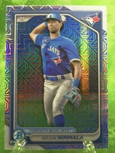 Arjun Nimmala - Mojo Refractor - 2024 Bowman Chrome #BCP-199 Blue Jays Prospect - Picture 1 of 11