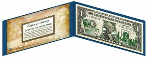 GEORGIA STATE BILL US One-Dollar Currency Green ! W/H COA & FOLIO - Picture 1 of 1