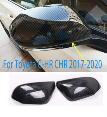Tapa de embellecedor de cubierta de espejo retrovisor lateral LR para Toyota C-HR CHR 2017-2020 2 piezas Foto 1 de 4