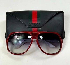 Gucci GG1622/S Red/White Gradient Web Men Aviator Sunglasses - Picture 1 of 11