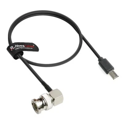 Alvin’s Cables BNC to Micro USB Timecode Cable for Zaxcom ZOOM-F8n Sony FX3 35cm - Image 1 of 4