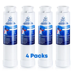 EPTWFU01 Refrigerator Water Filter Fit for EWF02,012505454226, 4562222, 4 Packs - Picture 1 of 8
