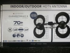 clearstream 4-volt extreme range indoor/outdoor hdtv antenna | with mount mile