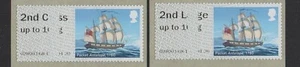ERRORS!  MAIL BY SEA  2nd CLASS/2nd CLASS LARGE PAIR of ANTELOPE SINGLES POST GO - Picture 1 of 1