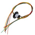 12.5mm 300Rpm 6 Wires CIRCUITSx2A Capsule Electrical Slip Ring for Monitor Ro...