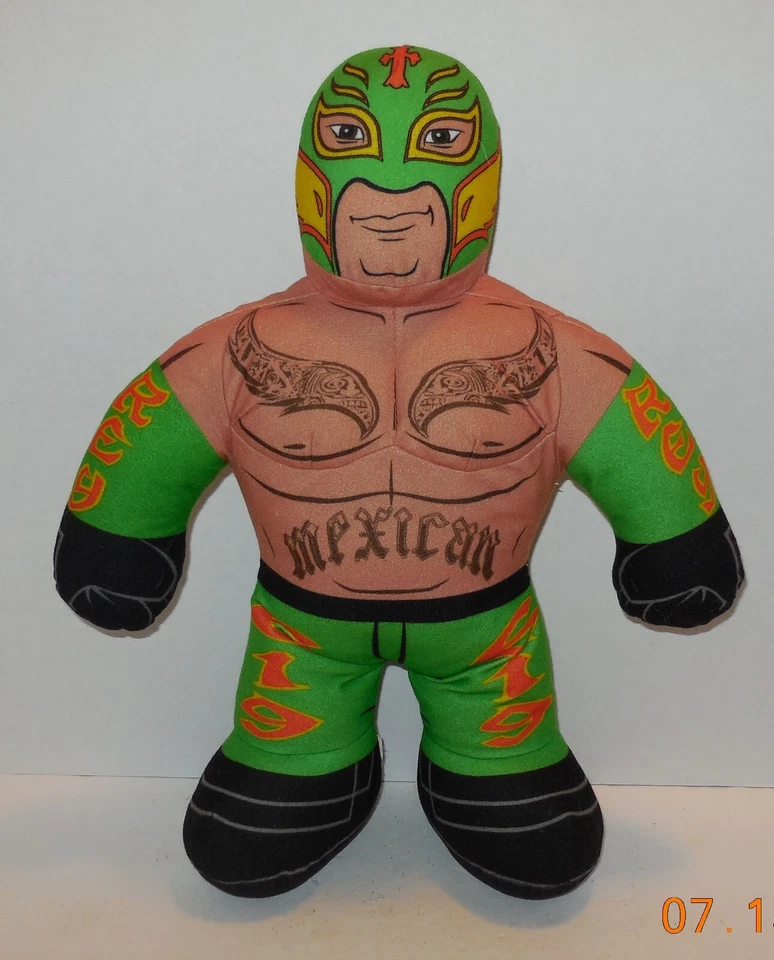 Juguete de peluche Rey Mysterio 2011 Mattel WWE Brawlin Buddies 16" raro muy buen estado Foto 1 de 2