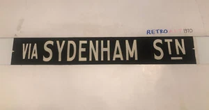 SYDENHAM STATION - Sydney Bus Destination Blind 1950s 34”- RARE - Picture 1 of 12