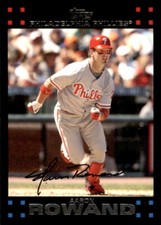 2007 Topps Red Back #110 Aaron Rowand Philadelphia Phillies